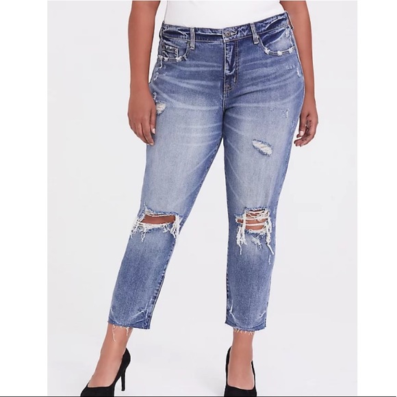 torrid Denim - Torrid High Rise Straight Jean - Medium Wash